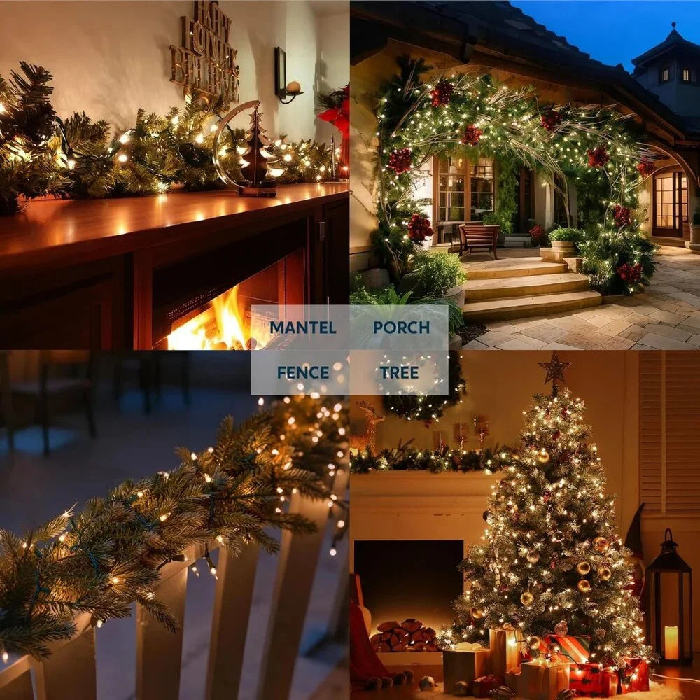 150 Mini White Christmas Lights - 93.6FT Waterproof String Lights for Elegance